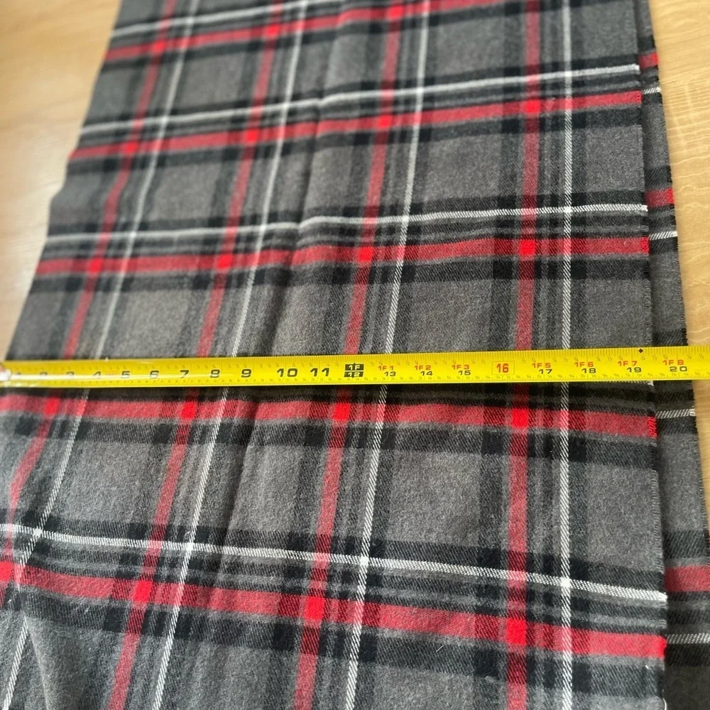 Gap Plaid Scarf with Fringe Soft Cozy